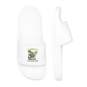 Cactus Vibes – Sec, frais et vivant - Claquettes Homme - blanc - Devant