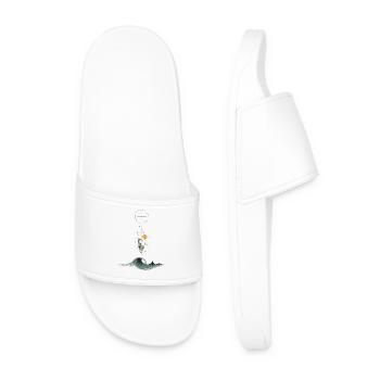 Vague abstraite – Art géométrique du surf - Claquettes Homme - blanc - Devant