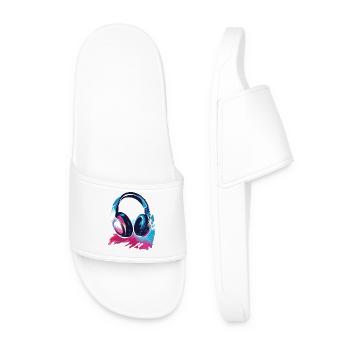 Headset Headphones - Men’s Pool Sliders - white - Front