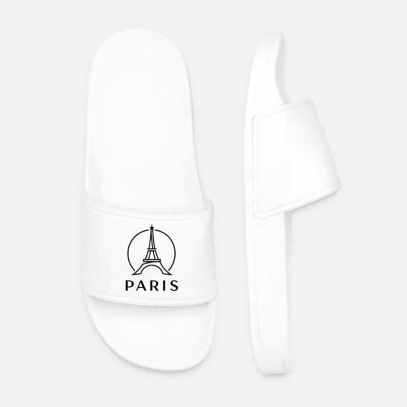 Paris - Männer Badelatschen - Weiß