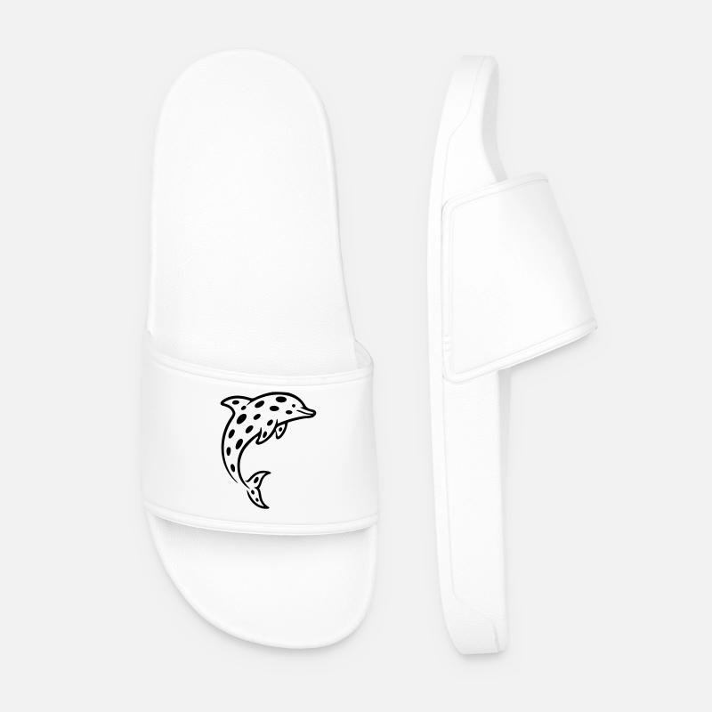 dolphin - Men’s Pool Sliders - white