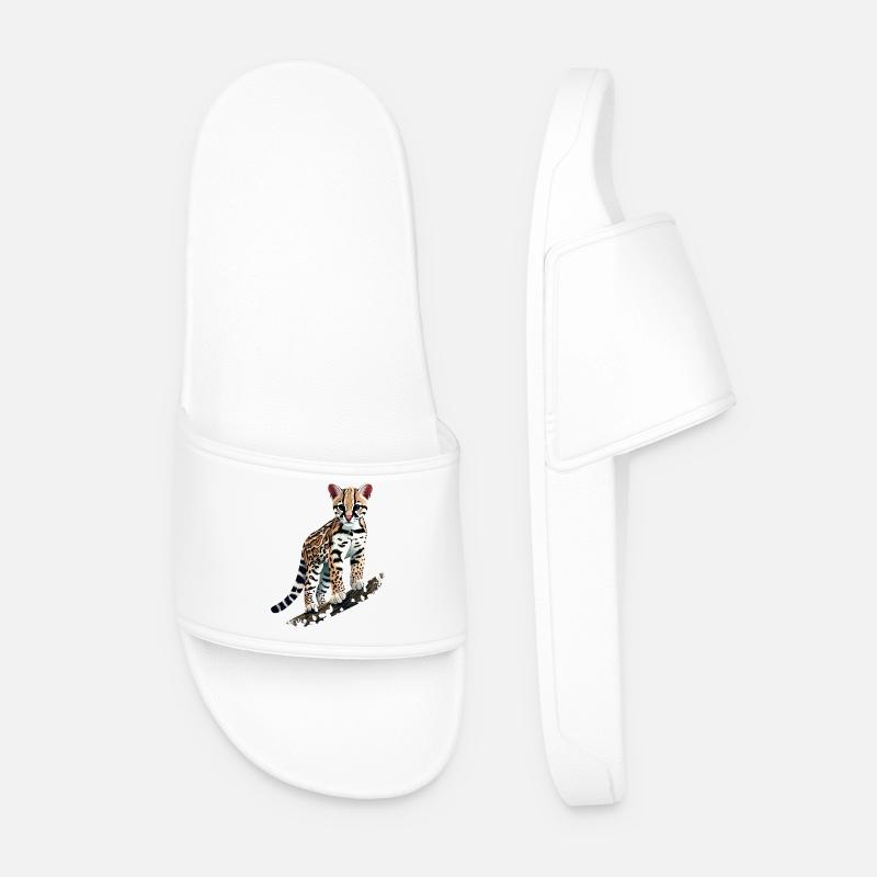 Ozelot - Männer Badelatschen - Weiß