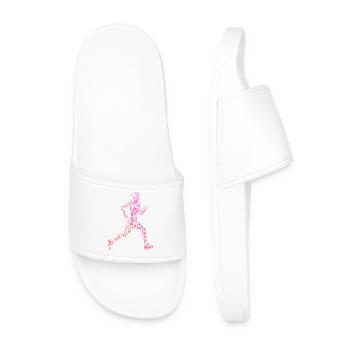Idée cadeau pour une marathonienne de course de marathon - Claquettes Homme - blanc - Devant