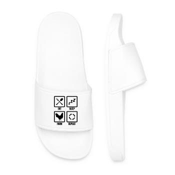 Farming routine - Men’s Pool Sliders - white - Front