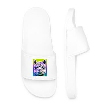 Alpaca - Men’s Pool Sliders - white - Front