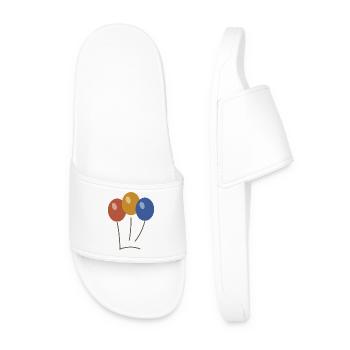 HAPPY BIRTHDAY. HAPPY BIRTHDAY. ANNIVERSARY. - Men’s Pool Sliders - white - Front