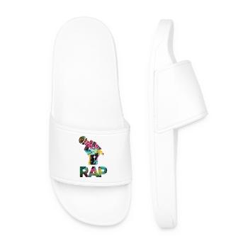 RAP Graffiti Fist Mosaic - Men’s Pool Sliders - white - Front