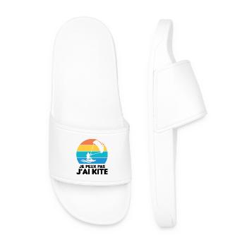Je Peux Pas J'ai Kite Cadeau Humour - Claquettes Homme - blanc - Devant
