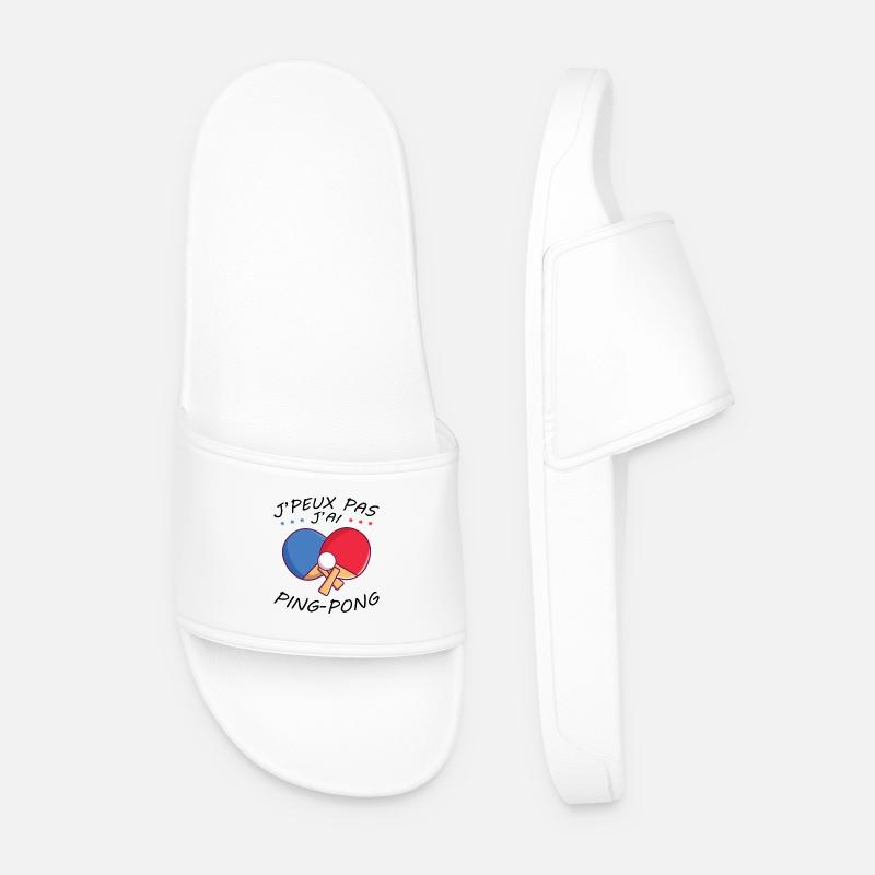Non posso, ho un regalo umoristico da ping pong - Ciabatte per il mare da uomo - bianco