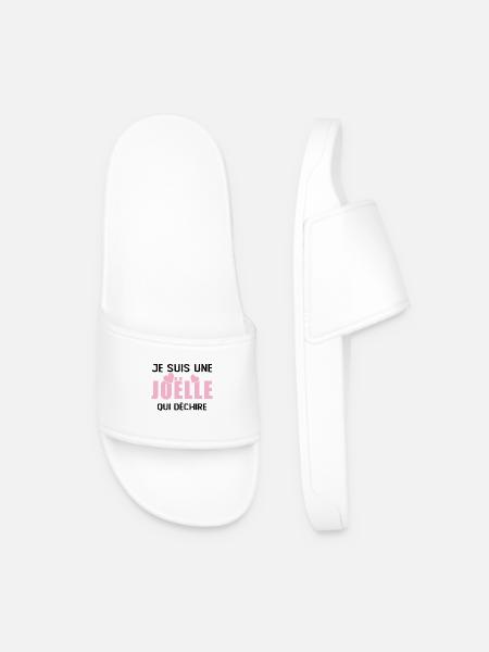 Cadeau Vrouw Naam Joëlle Who Tears - Mannen slippers - wit