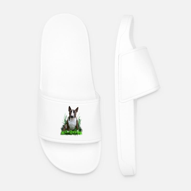 Bullterrier - Männer Badelatschen - Weiß