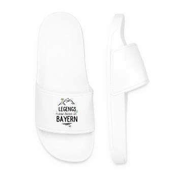 Funny gifts for real Bavaria - Men’s Pool Sliders - white - Front