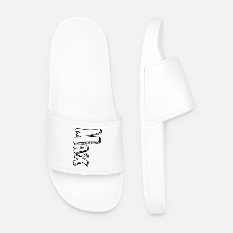 Max - Männer Badelatschen - Weiß