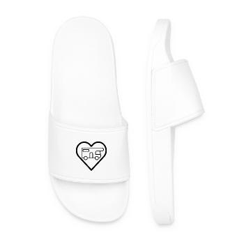 Motorhome in the heart - Men’s Pool Sliders - white - Front