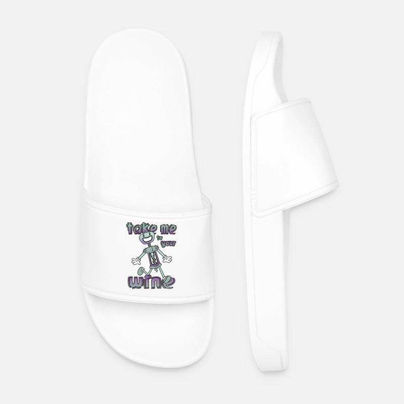 Funny corkscrews - Men’s Pool Sliders - white