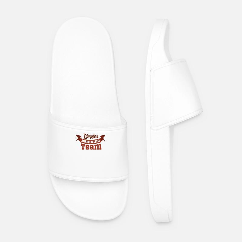 Équipe de camping Monogram Design - Claquettes Homme - blanc