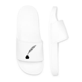 Le printemps comme stylo pour écrire - Claquettes Homme - blanc - Devant