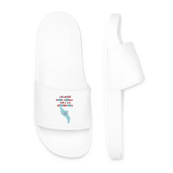 J'ai laissé mon cœur à l'île d'Oléron 2 - Claquettes Homme - blanc - Devant