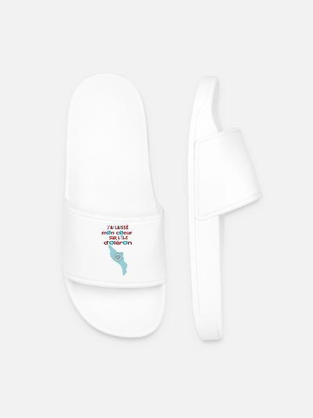 J'ai laissé mon cœur à l'île d'Oléron 2 - Claquettes Homme - blanc