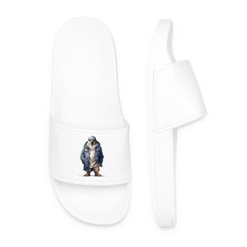 Hawk Graffiti. Predatory street style. - Men’s Pool Sliders - white - Front