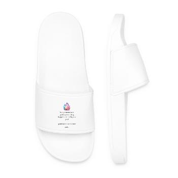 Crystal Colour Cluster - Men’s Pool Sliders - white - Front