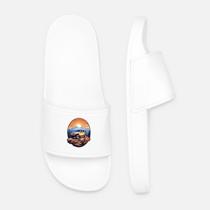 Geländewagen 4x4 - Männer Badelatschen - Weiß