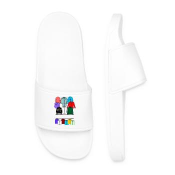 Logo du magasin de vêtements pour hommes - Claquettes Homme - blanc - Devant