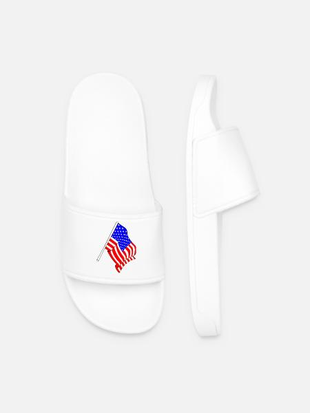 Drapeau des États-Unis, Stars and stripes - Claquettes Homme - blanc