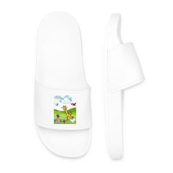 Scène d’animaux safari ludique - Claquettes Homme - blanc - Devant