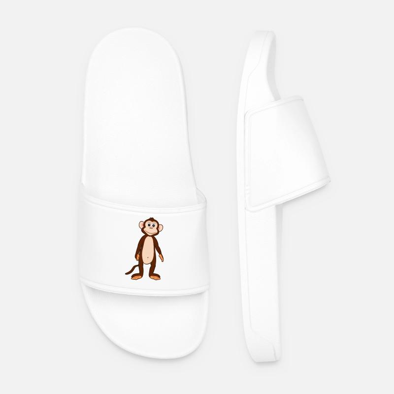 Monkey - Men’s Pool Sliders - white