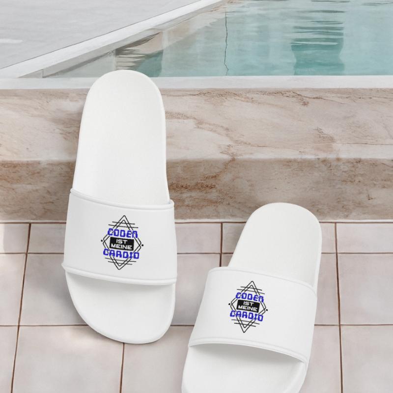 Software Developer Developer Cool Saying Coden Men’s Pool Sliders