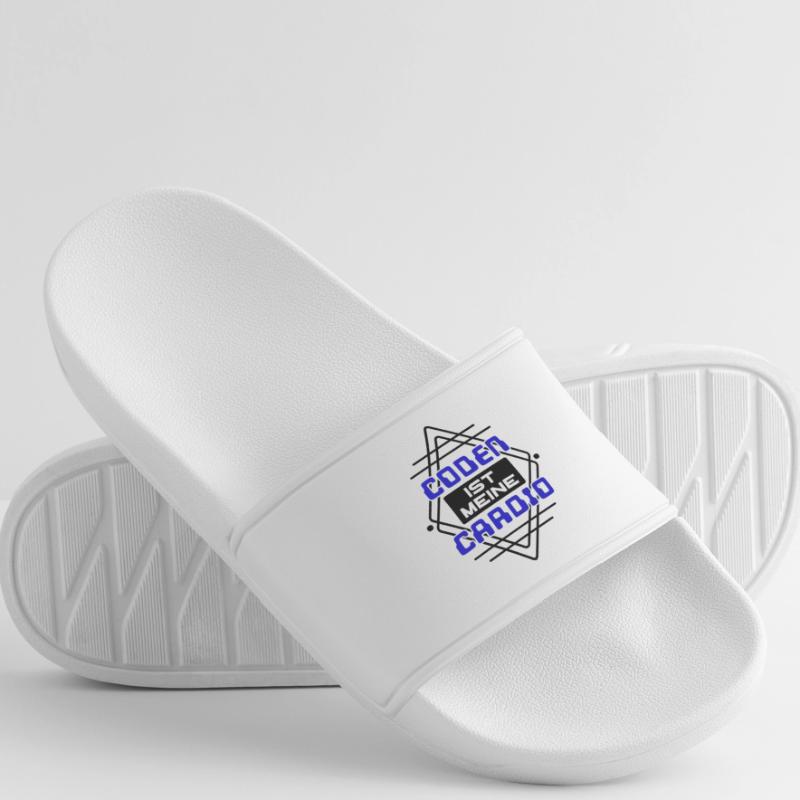 Software Developer Developer Cool Saying Coden Men’s Pool Sliders