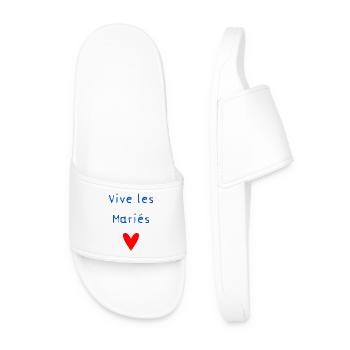 EVJF. MARIEE. TEAM. TEAM MARIEE. FUTURE MARIEE - Claquettes Homme - blanc - Devant