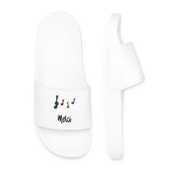 MERCI. MAÎTRESSE. MAÎTRE. MERCI MAÎTRESSE - Claquettes Homme - blanc - Devant