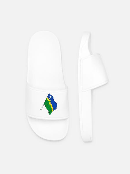 Drapeau de la province du Flevoland - Claquettes Homme - blanc