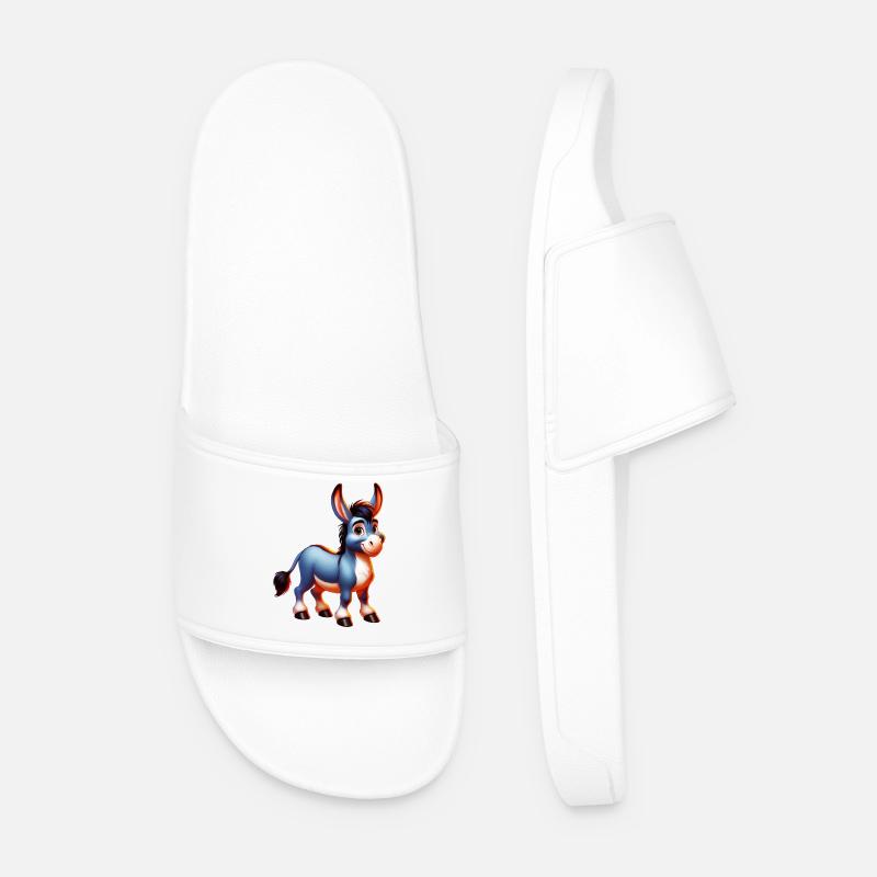 Esel-Maultier - Männer Badelatschen - Weiß