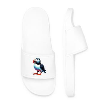 Puffin - Men’s Pool Sliders - white - Front