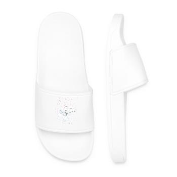 glasses in the space - Men’s Pool Sliders - white - Front
