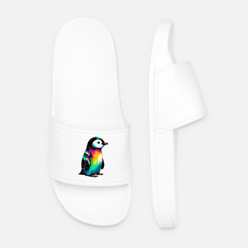 Pinguin - Männer Badelatschen - Weiß