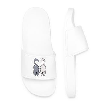 Kittens in Love - Men’s Pool Sliders - white - Front