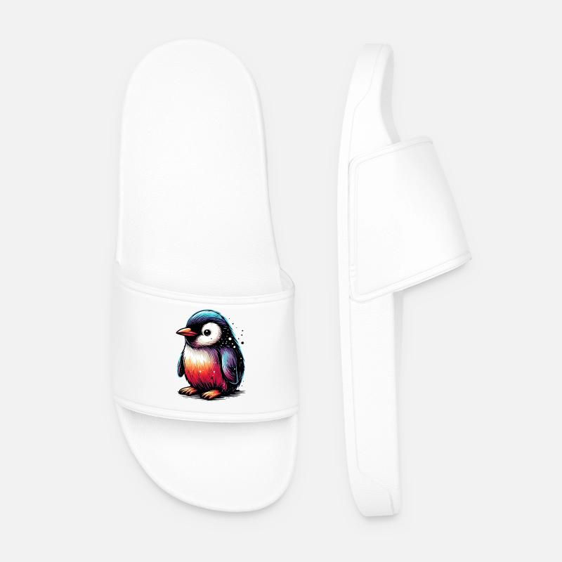 Pinguin - Männer Badelatschen - Weiß