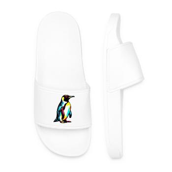 Penguin - Men’s Pool Sliders - white - Front