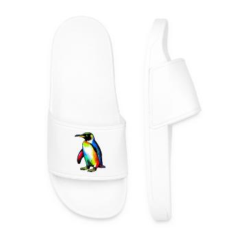 Penguin - Men’s Pool Sliders - white - Front