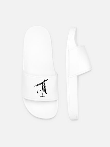 Standing bird - Men’s Pool Sliders - white