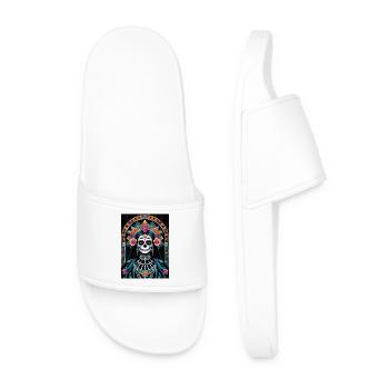 LA CATRINA DELUXE - Men’s Pool Sliders - white - Front