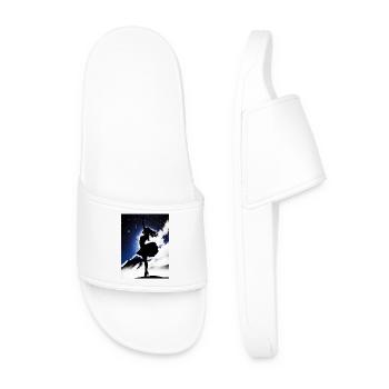 SWS GIRL IN SPACE - Men’s Pool Sliders - white - Front