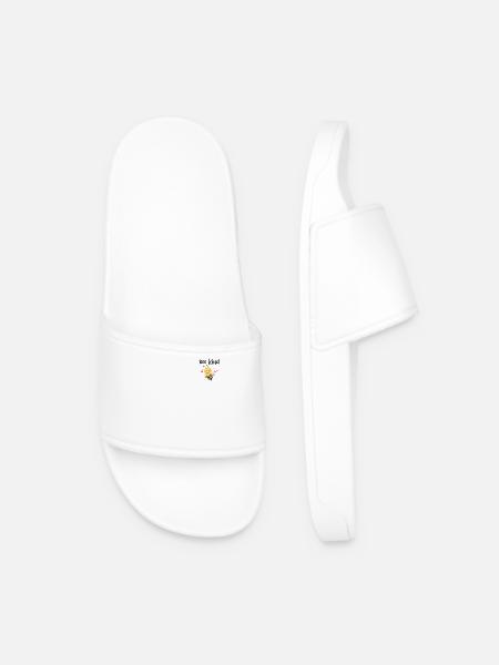 Bee Child Bees Gift - Men’s Pool Sliders - white