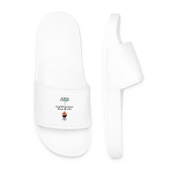 Grill Talk & Garden Sass - Men’s Pool Sliders - white - Front