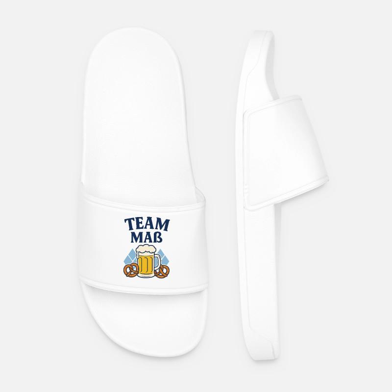 Team Maß - Männer Badelatschen - Weiß