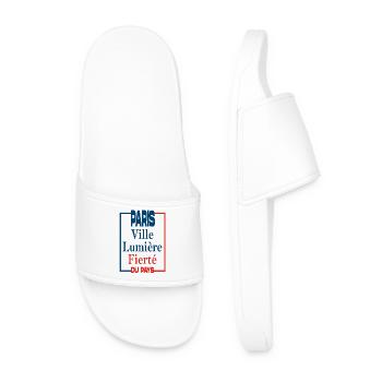 PARIS CITY OF LIGHT - Men’s Pool Sliders - white - Front
